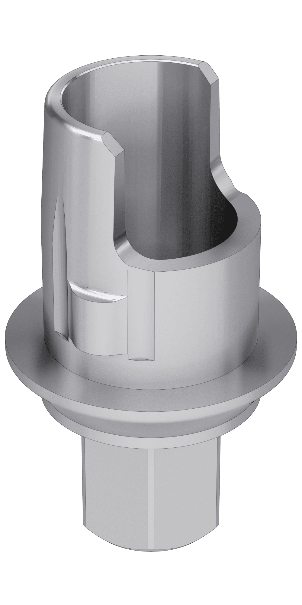 Biomet 3i® (3I) Compatible Titán bázis PCT lépcsős implant szintű, pozicionált