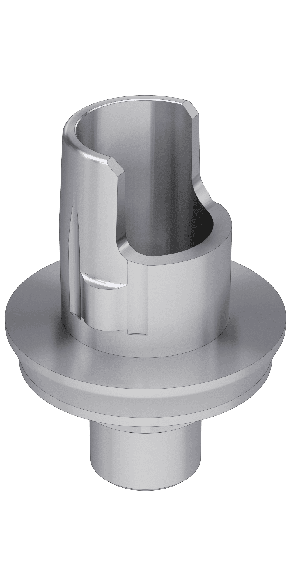 Biomet 3i® (3I) Compatible Titán bázis PCT lépcsős implant szintű, pozicionált