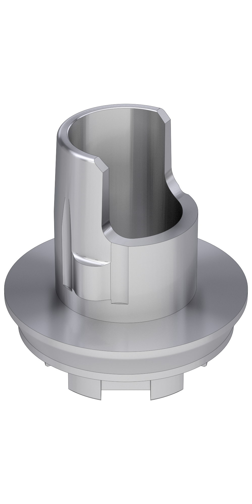 Bio-Lok® External hex (BLK) Compatible Titán bázis PCT lépcsős implant szintű, pozicionált