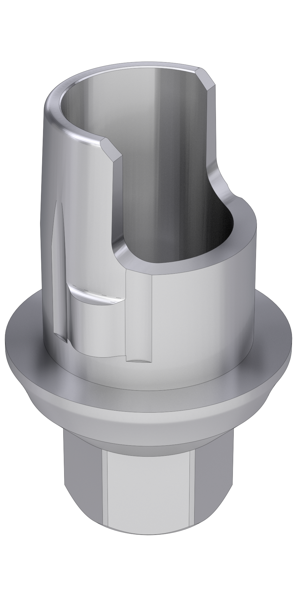 MIS® Seven® (MS) Compatible Titán bázis PCT lépcsős implant szintű, pozicionált