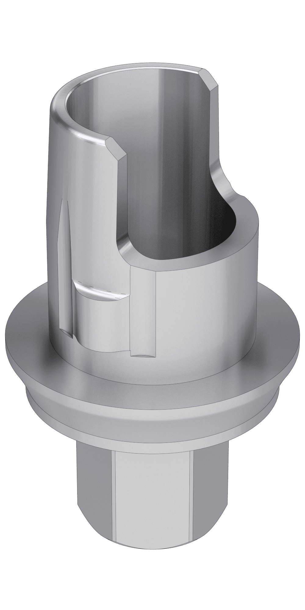 Pitt-Easy® (PE) Compatible Titán bázis PCT lépcsős implant szintű, pozicionált
