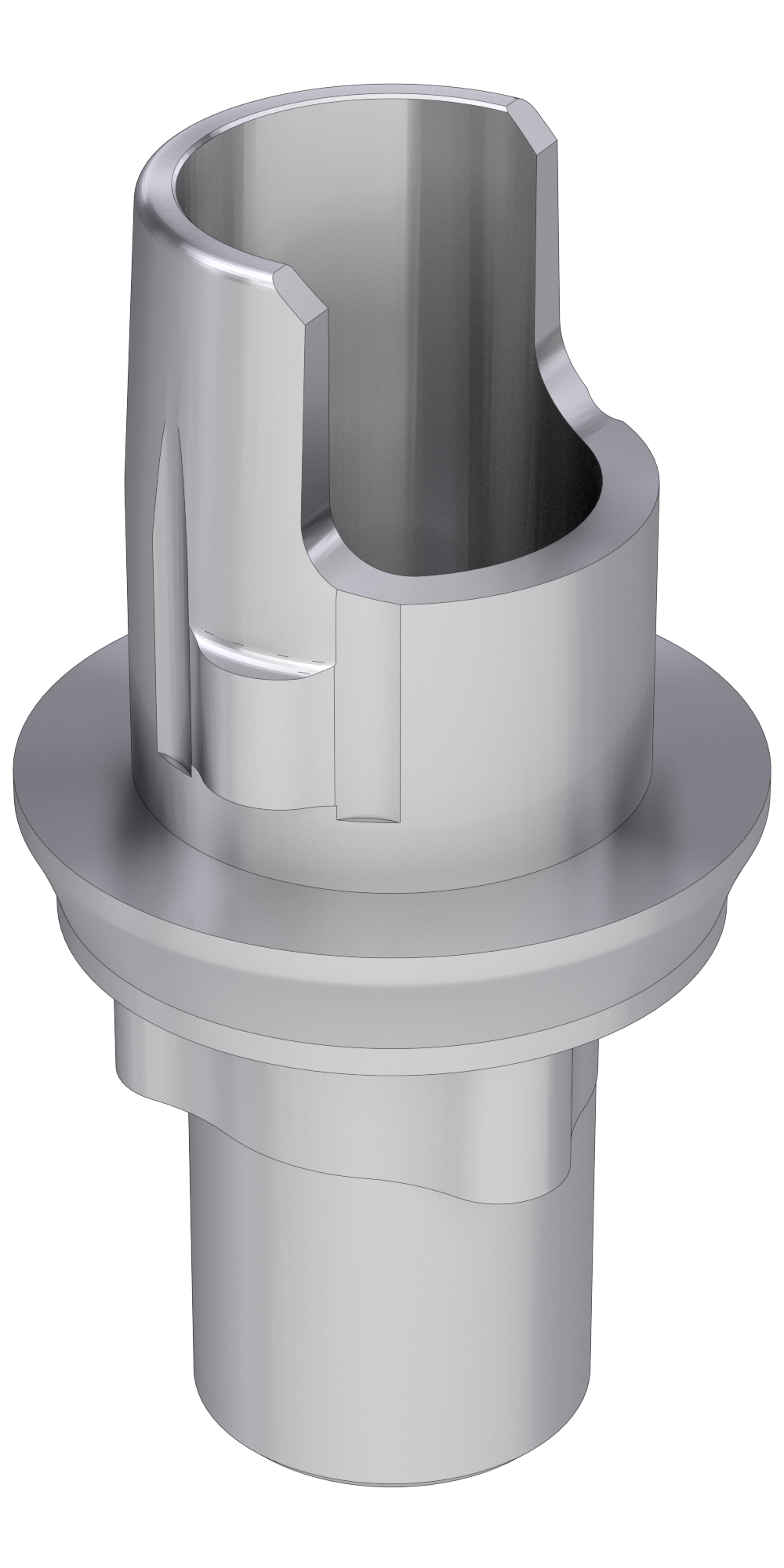Nobel® Replace Select® (RP) Compatible Titán bázis PCT lépcsős implant szintű, pozicionált
