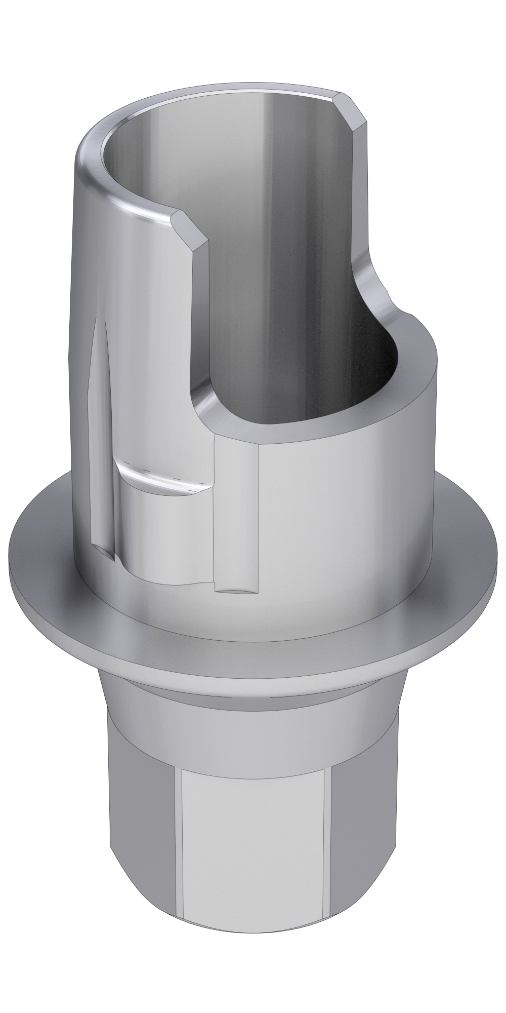 SGS® D (SGD) Compatible Titán bázis PCT lépcsős implant szintű, pozicionált