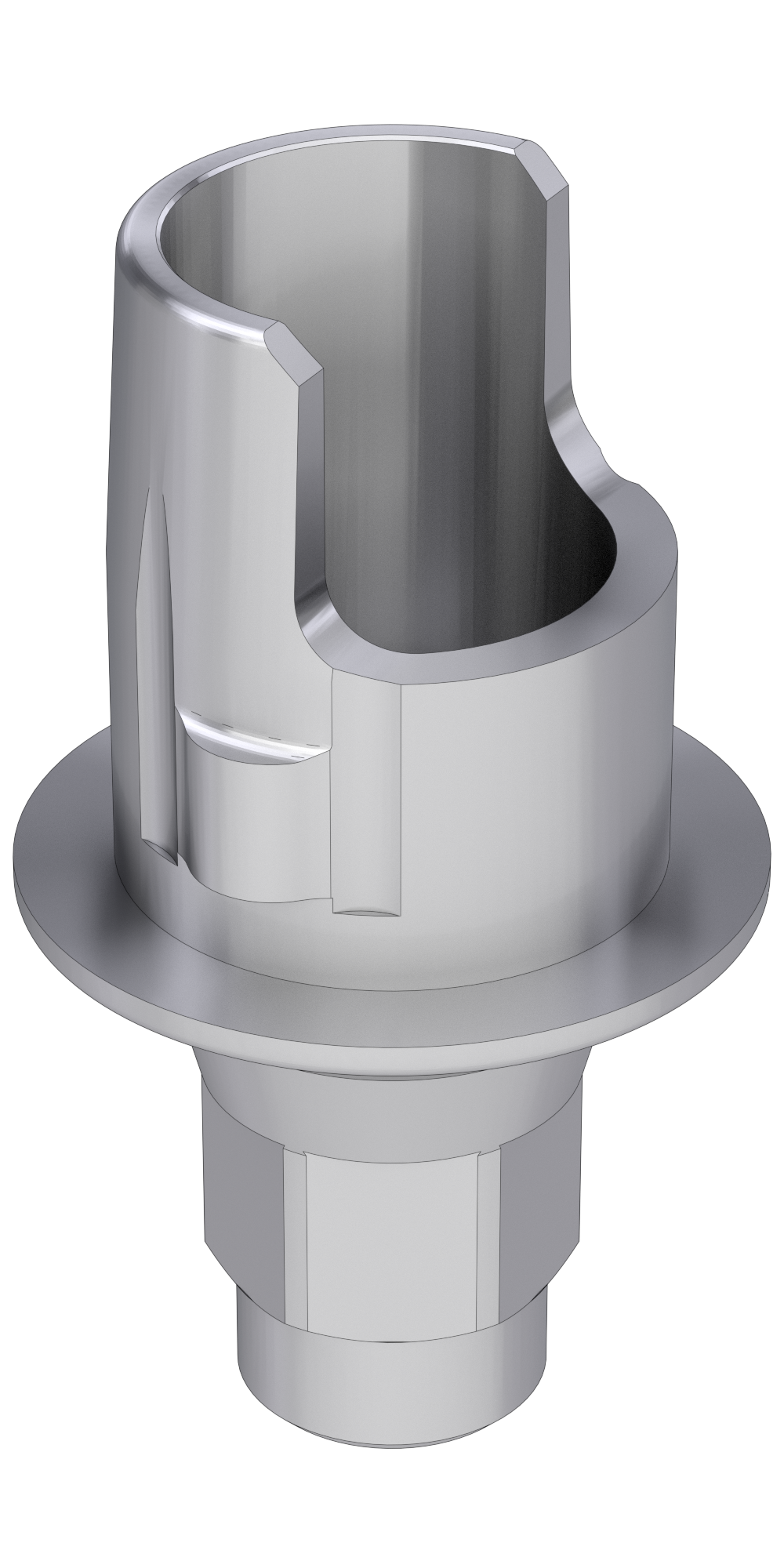 ICX® Templant (TP) Compatible Titán bázis PCT lépcsős implant szintű, pozicionált