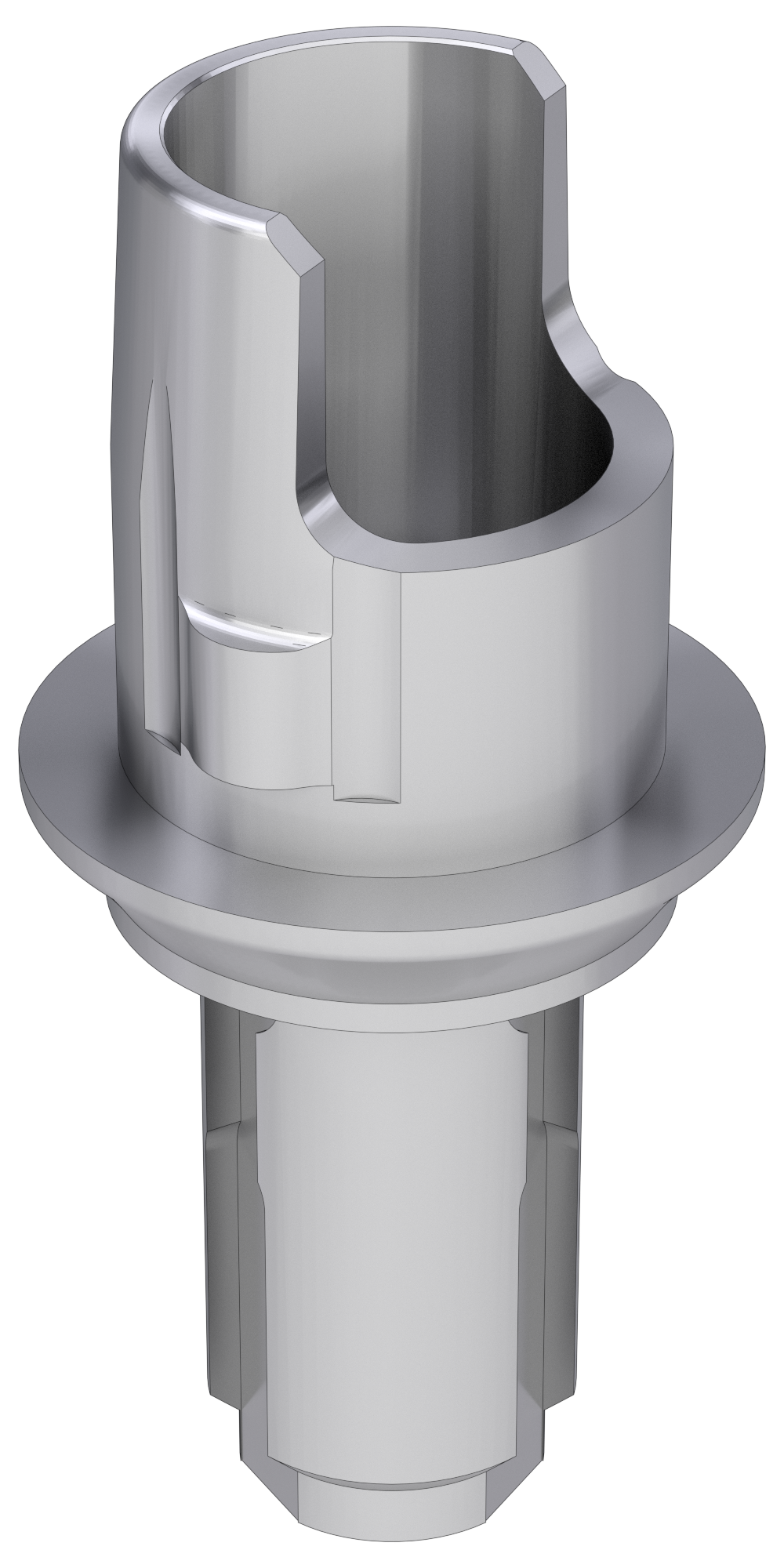 Vital Wieland® (WL) Compatible Titán bázis PCT lépcsős implant szintű, pozicionált