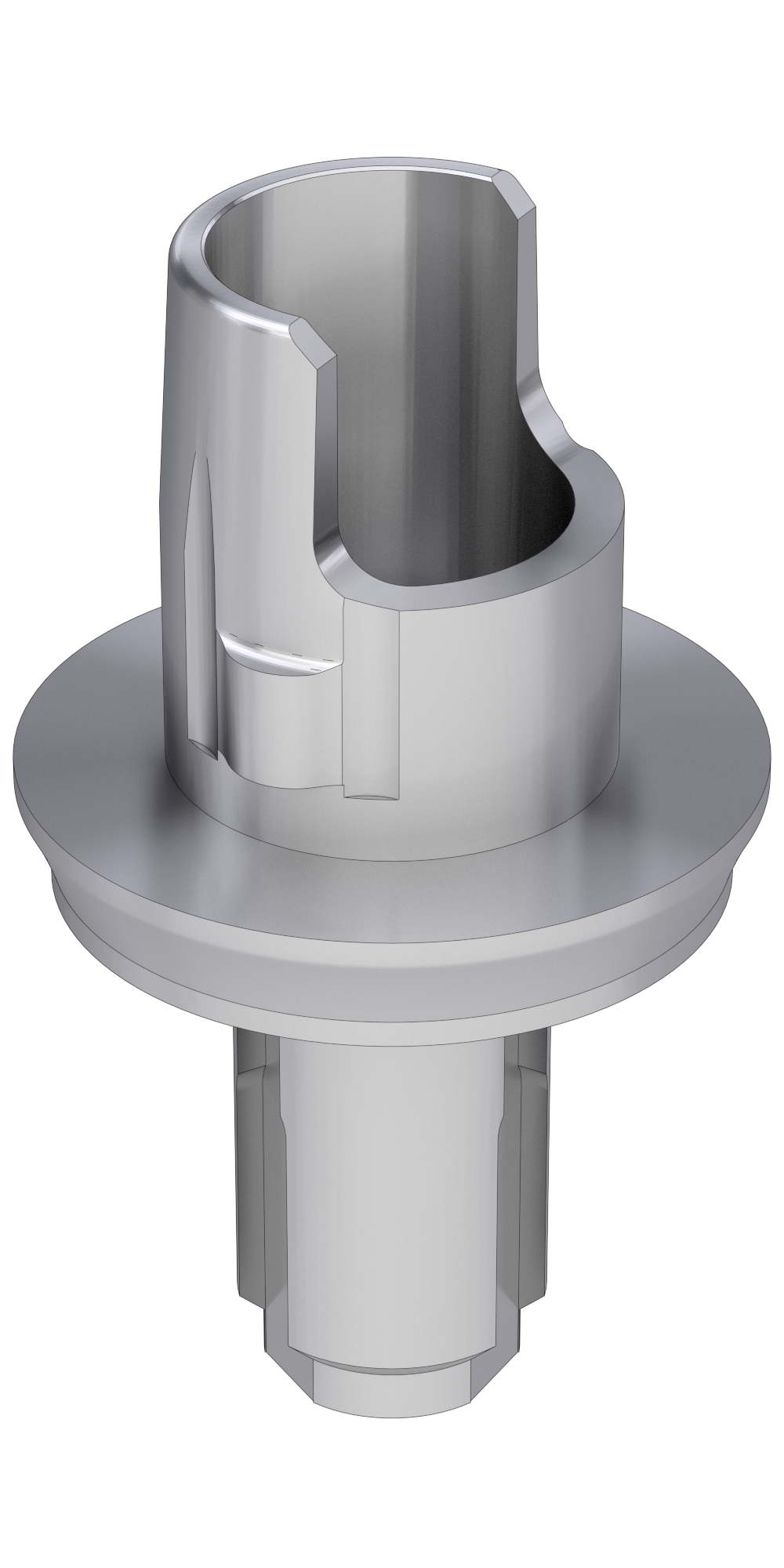 Vital Wieland® (WL) Compatible Titán bázis PCT lépcsős implant szintű, pozicionált