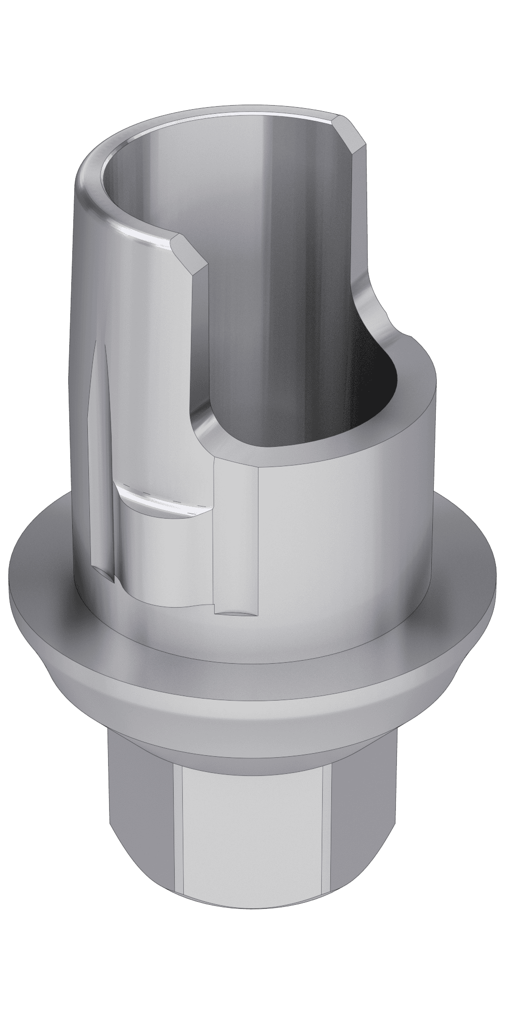 Zimmer® (ZM) Compatible Titán bázis PCT lépcsős implant szintű, pozicionált